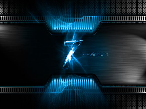 Windows 7 bleu