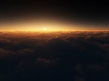 Horizon - Coucher de soleil sur une mer de nuage